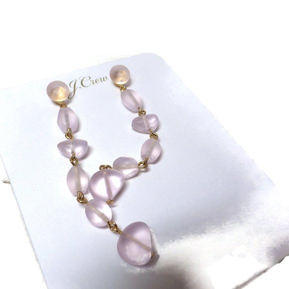 J. Crew STACKED SEA GLASS DROP EARRINGS Dangle Earrings - Picture 3 of 6